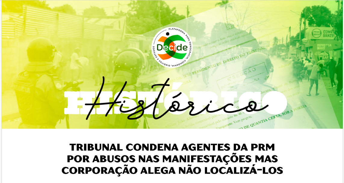 TRIBUNAL CONDENA AGENTES DA PRM POR ABUSO NAS MANIFESTAÇÕES MAS CORPORAÇÕES ALEGA NÃO LOCALIZA-LOS - HISTÓRICO