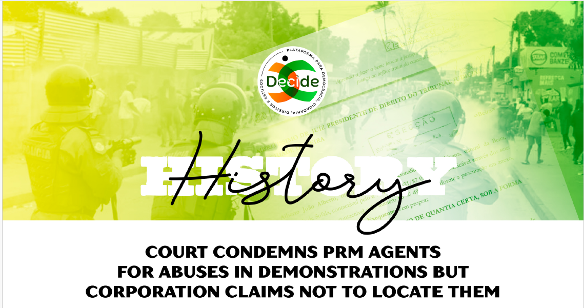 COURT CONVICTS PRM OFFICERS FOR ABUSE DURING DEMONSTRATIONS, BUT THE CORPORATION CLAIMS THEY CANNOT LOCATE THEM.
